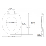 Kohler K-4663-0 French Curve 膠製廁板